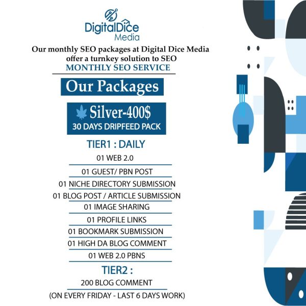 30 days dripfeed silver package